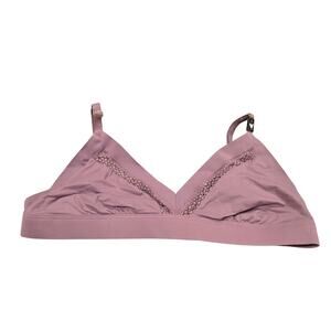 NWOT Women's Victoria's Secret "Incredible Bralette" Mauve Lace Front | Large